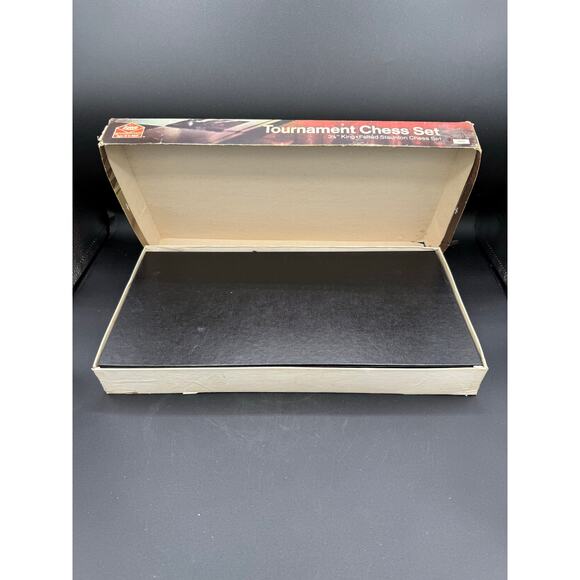 Vintage 1979 E.S. Lowe Tourn Chess Set 3 1/8 King Felted Staunton 809 - Picture 7 of 9